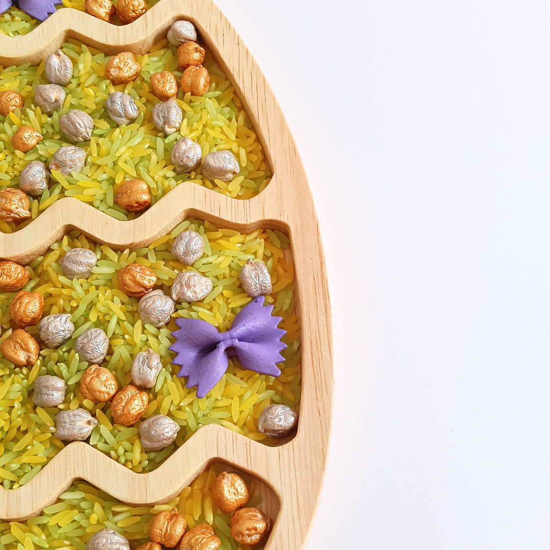 KokoFiller Primavera Brillante – Relleno Natural para bandeja sensorial Montessori