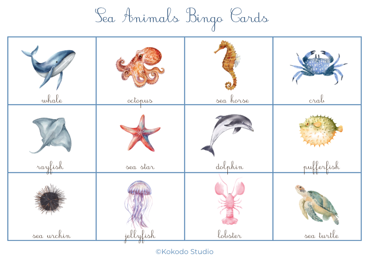 Mega Pack Educativo del Océano | 8 Actividades Imprimibles Montessori Trilingües, Sensorial y Motricidad