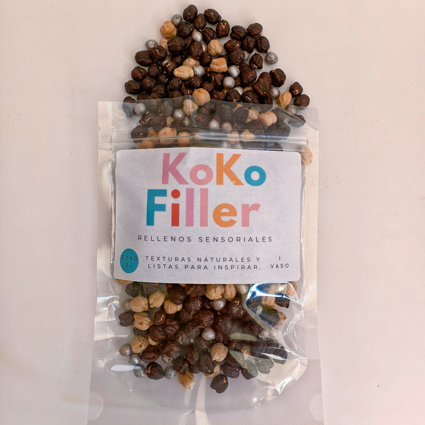 KokoFiller Safari Dino – Relleno Natural para Bandeja Sensorial Montessori