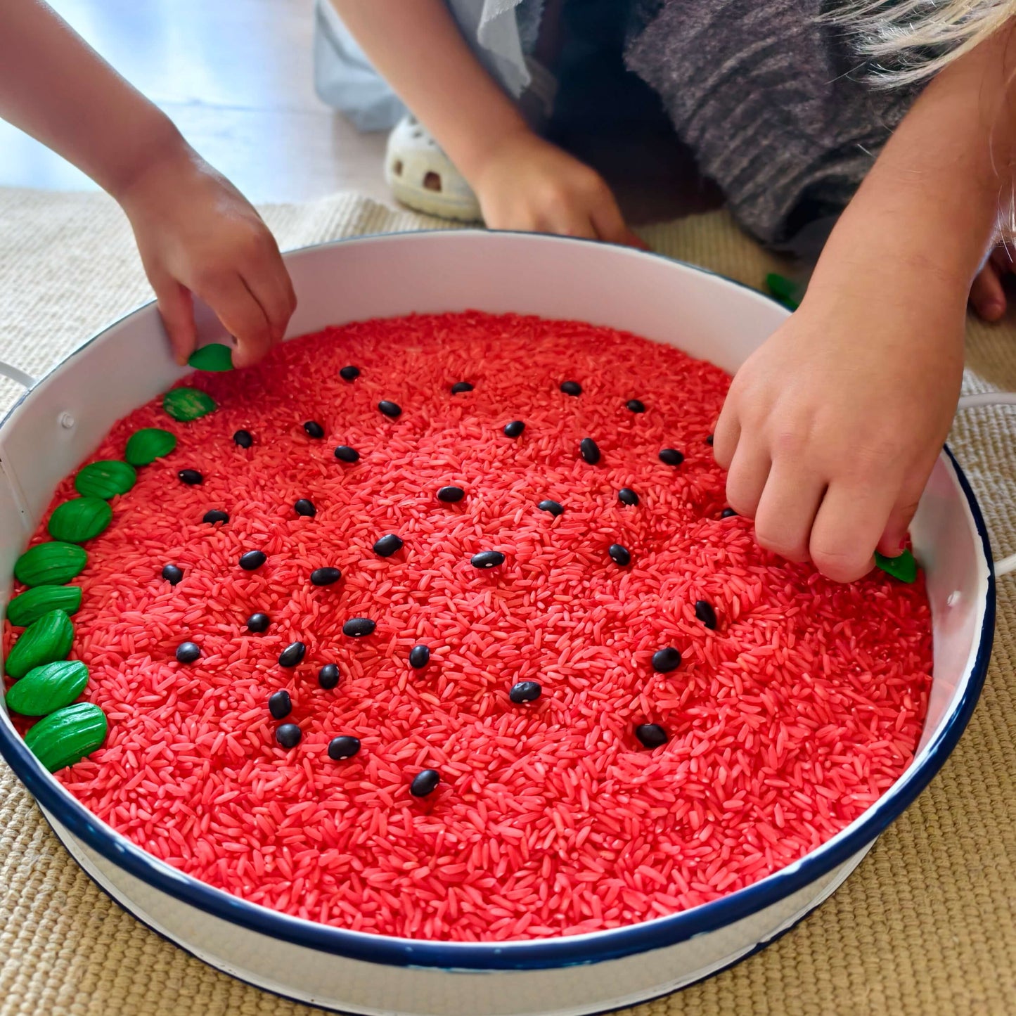 KokoFiller Sandía – Relleno Natural para Bandeja Sensorial Montessori