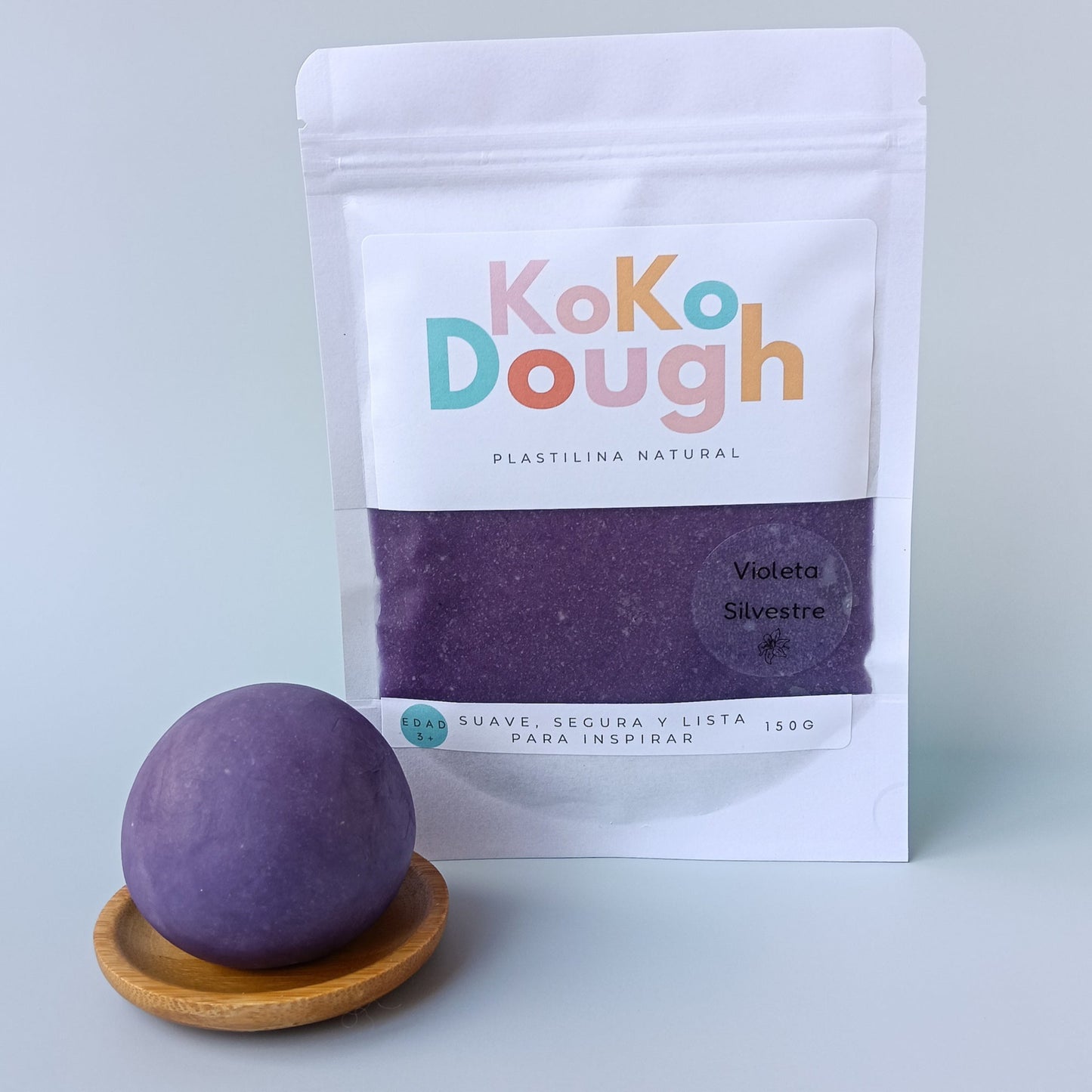 Kokodough Violeta Silvestre – Plastilina Natural para Juego Sensorial