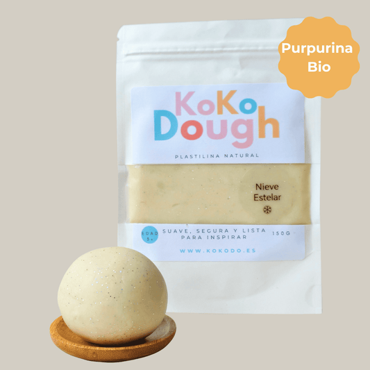 Kokodough Nieve Estelar: Plastilina Natural para Desarrollo Sensorial y Motricidad Fina