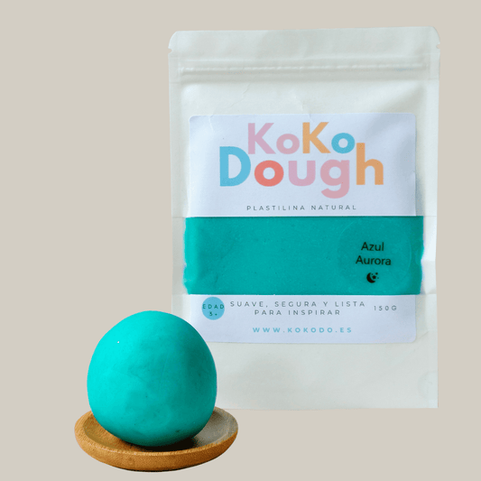 Kokodough Aura Boreal: Plastilina Natural para Desarrollo Sensorial y Motricidad Fina