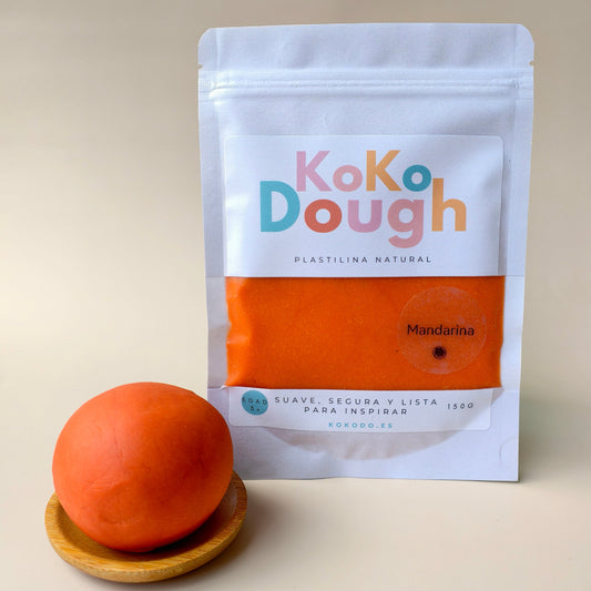 Kokodough Mandarina – Plastilina Natural para Juego Sensorial