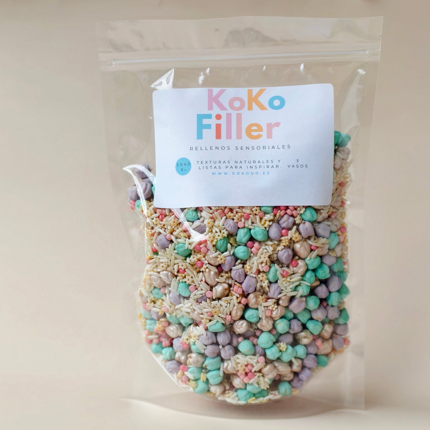 KokoFiller Winter Calm – Relleno Sensorial Montessori para Actividades de Invierno y Juego Libre