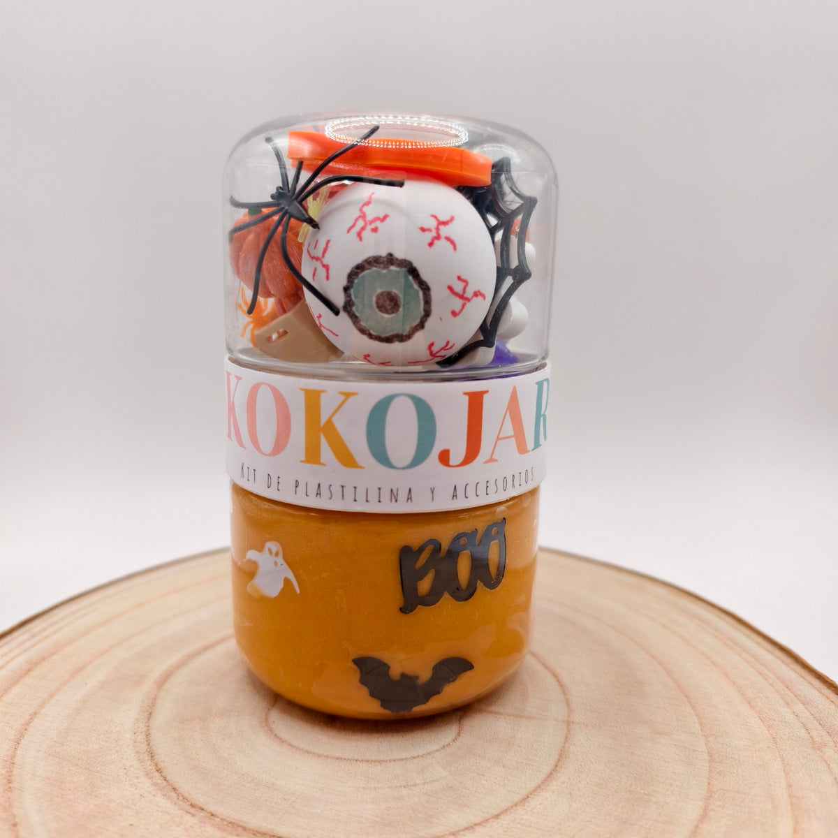 KokoJar Little Spooky · Kit de plastilina y juego sensorial de Halloween