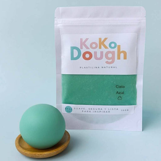 Kokodough Cielo Azul – Plastilina Natural para Juego Sensorial