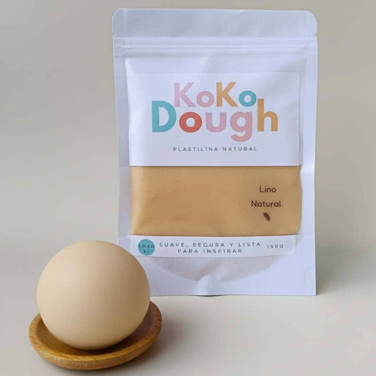 Kokodough Lino Natural – Plastilina Natural para Juego Sensorial
