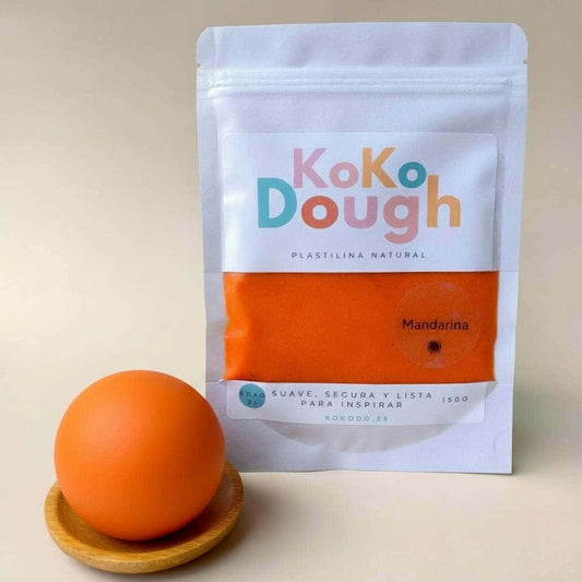 Kokodough Mandarina – Plastilina Natural para Desarrollo Sensorial y Motricidad Fina