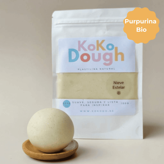 Kokodough Nieve Estelar: Plastilina Natural para Desarrollo Sensorial y Motricidad Fina