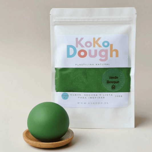 Kokodough Verde Bosque: Plastilina Natural para Desarrollo Sensorial y Motricidad Fina