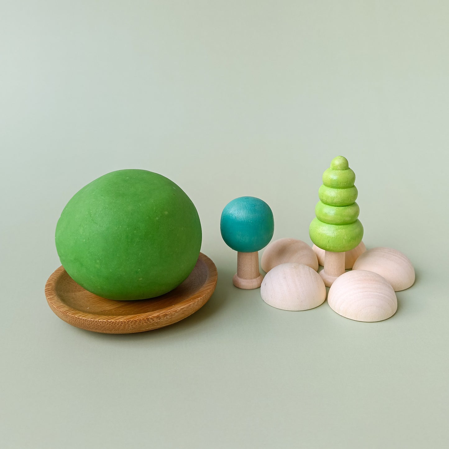 Kokodough Verde Brote – Plastilina Natural para Juego Sensorial