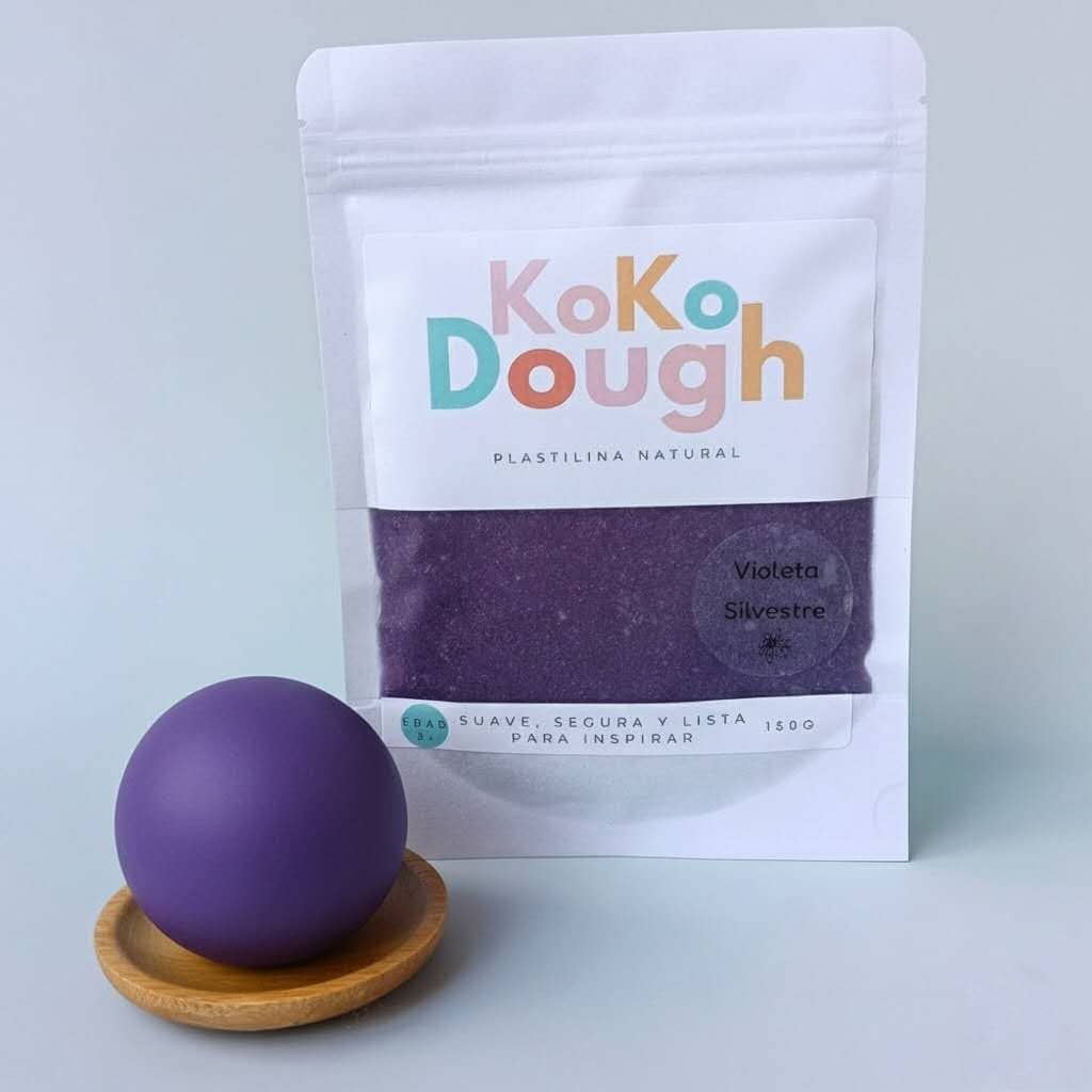 Kokodough Violeta Silvestre – Plastilina Natural para Juego Sensorial