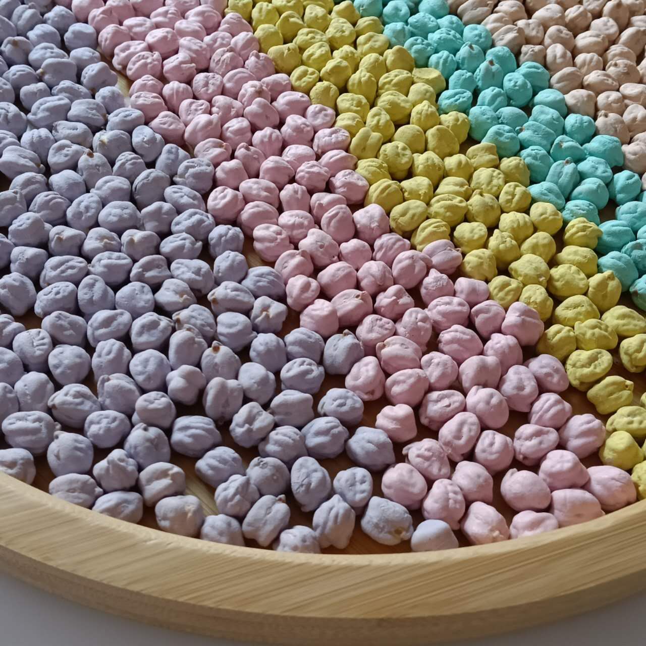 KokoFiller Rainbow– Relleno Natural para bandeja sensorial Montessori