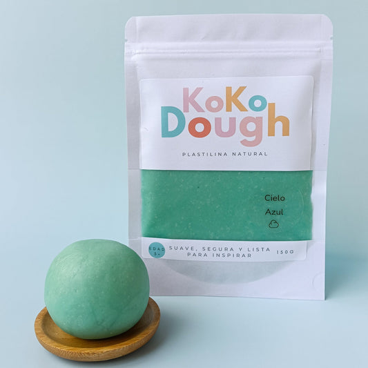 Kokodough Cielo Azul – Plastilina Natural para Juego Sensorial
