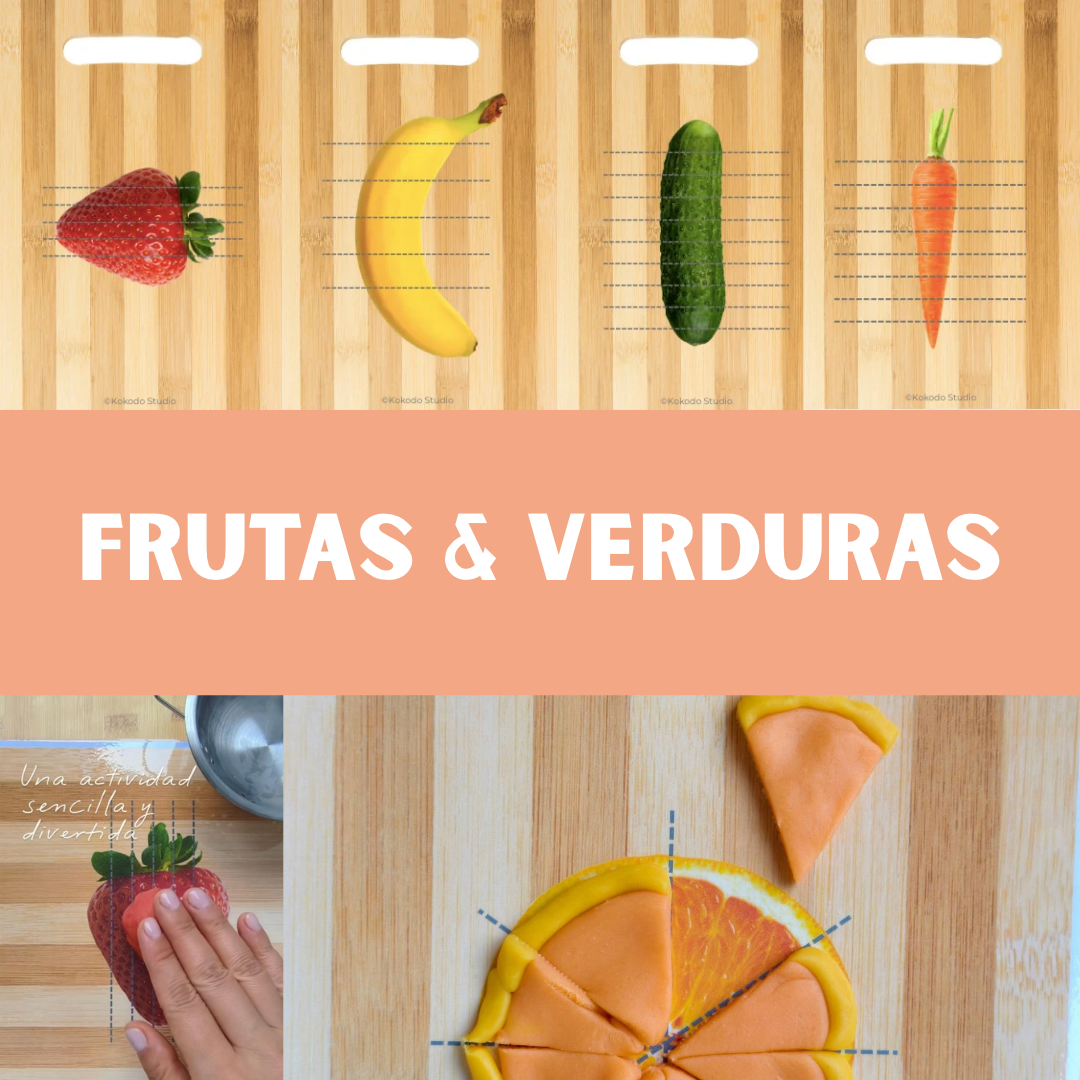 Playdough Cutting Mats – Frutas y Verduras