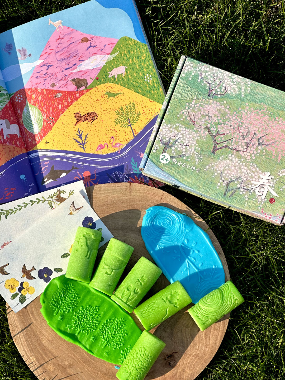 Rodillo y Sello 2 en 1  para Plastilina Natural