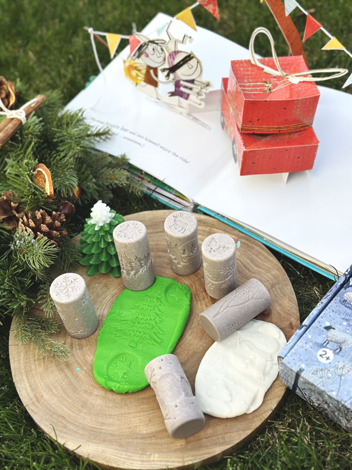 Rodillo y Sello 2 en 1  para Plastilina Natural