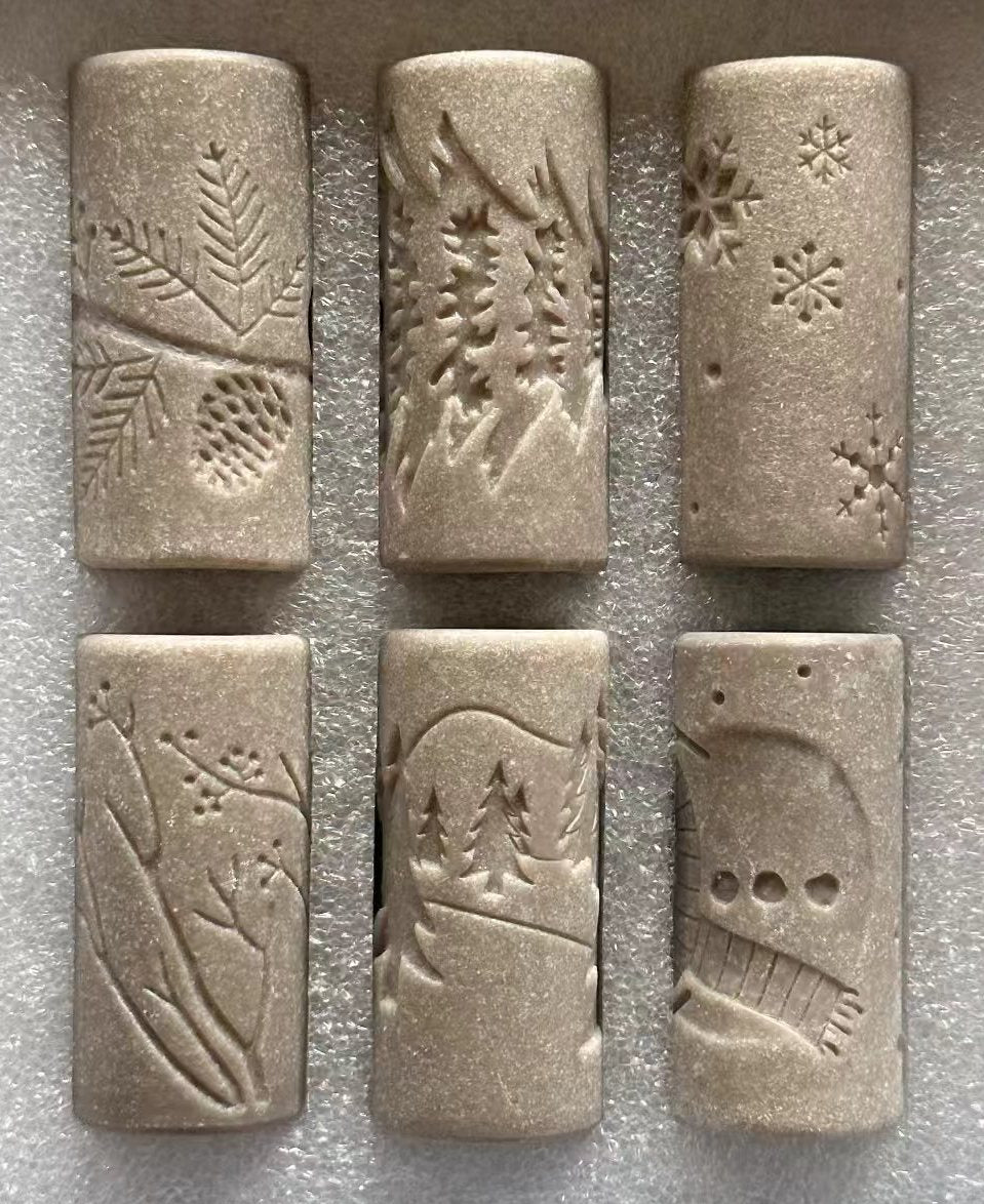 Rodillo y Sello 2 en 1  para Plastilina Natural